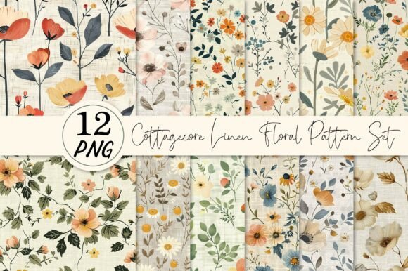 Cottagecore Linen Floral Pattern Set Guide