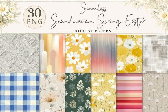 Embracing Minimalism: A Complete Guide to Scandinavian Spring Easter Digital Paper for Modern Creatives