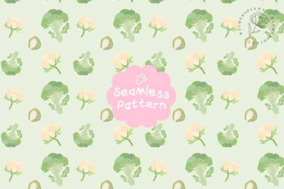 Integrating the Cute Broccoli Seamless Pattern into Your Creative Workflow