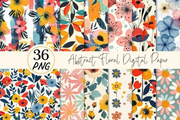 Strategic Design Decisions: Leveraging Abstract Floral Digital Paper for Brand Growth