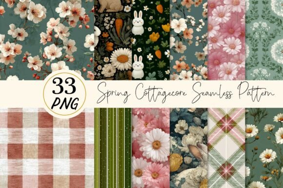 Strategic Design Decisions: Leveraging Spring Cottagecore Seamless Patterns for Brand Growth
