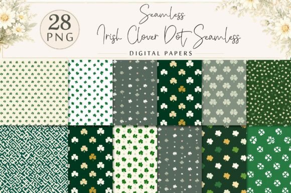 Unlocking Creative Potential with the Irish Clover Dot Seamless Pattern