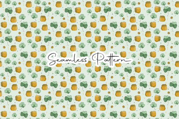 Unlocking Creative Potential with the Pot of Gold Shamrock Seamless Pattern for St. Patrick's Day Designs