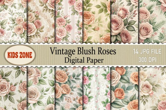 Unlocking the Potential of Vintage Blush Roses Digital Paper for Your Creative Projects